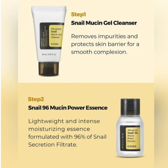 NIB - COSRX All About Snail Skincare Kit - 4pc - Picture 3 of 11